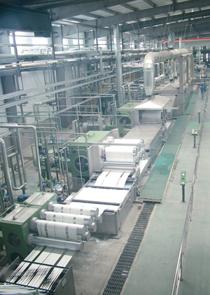 polyester staple fibre production line