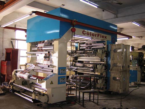 Flexographic printing machine